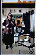 Elsa Dorfman Self Portrait with Polaroid 20x24